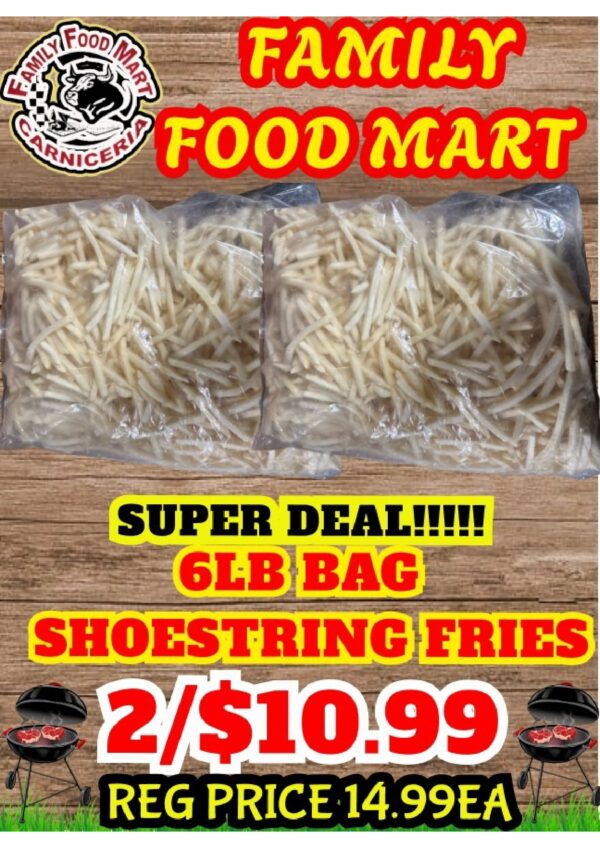 10LB BAG SHOESTRING FRIES