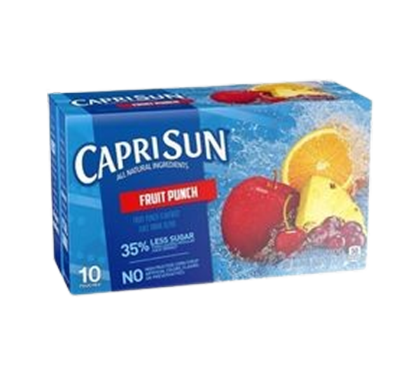 CAPRISUN FRUIT PUNCH / STRAWBERRY KIWI & PACIFIC COOLER 10PK